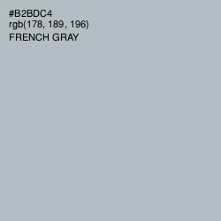 #B2BDC4 - French Gray Color Image